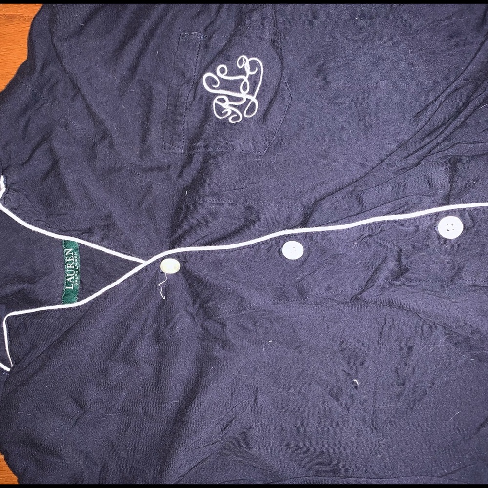 navy ralph lauren sleep shirt/gown